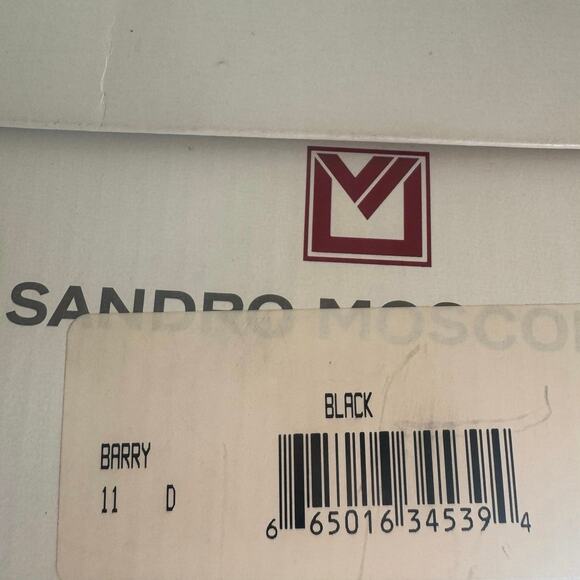 Sandro Moscoloni Leather Single Monk Strap Dress Shoes In Black Size 11 - Picture 9 of 9